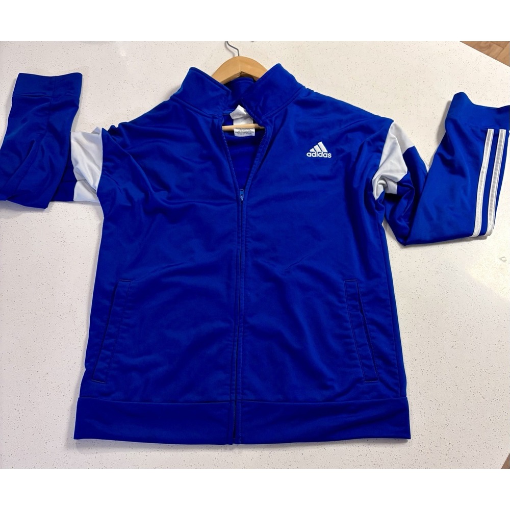 Royal Blue Long Sleeve Women's Adidas Shirt Size Large